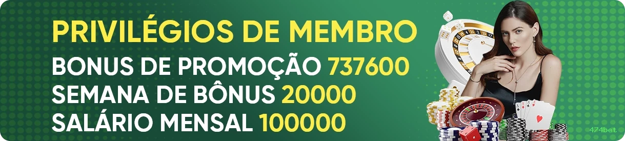 Promoções e bônus exclusivos da 474bet